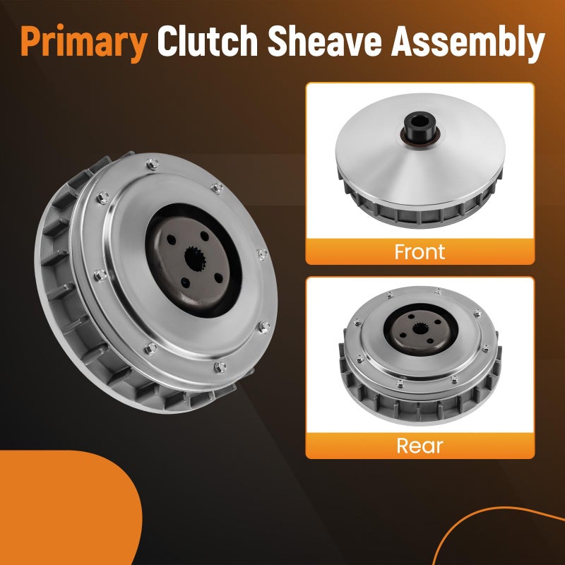 Tuningsworld Primary Clutch Sheave Assembly for Yamaha Rhino 660 4x4 2004-2007, Grizzly 660 2002-2008, Grizzly 550 2009-2014, Grizzly 700 2007-2020, 5UG-17620-00-00 4WV-17639-10-00 3B4-17606-00-00 - Image 5